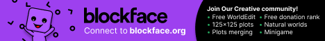 💜 Blockface 1.15.2 - BEST Creative Server ►Free Gadget/Pets/Mounts ◕ Freebuild World ◕ 125x125 Plots ◕ Free WorldEdit ◕ Jukebox