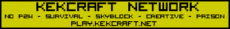 Vote for kekCraft Minecraft Network