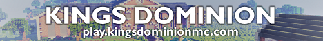 KINGS DOMINION MC  |  Towny Survival with... PVP, Economy, Minigames & More!