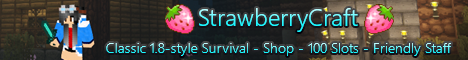 StrawberryCraft - 1.8-style Survival Multiplayer [1.16.3]