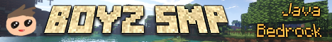 Boyz SMP 🔸 Java and full Bedrock support 🔸 Pets🔸 BedWars 🔸 Economy 🔸 Events