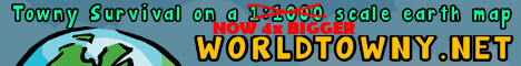 World Towny [ 1:500 Earth Map ] [ Towny ]