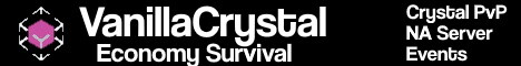VanillaCrystal | Economy Crystal PvP Survival | New Season | 1.18.2+