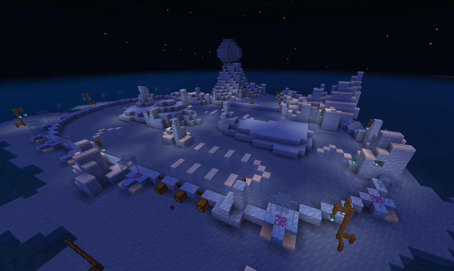 Ice boat course on the Games Island, Outercraft Season 1.
