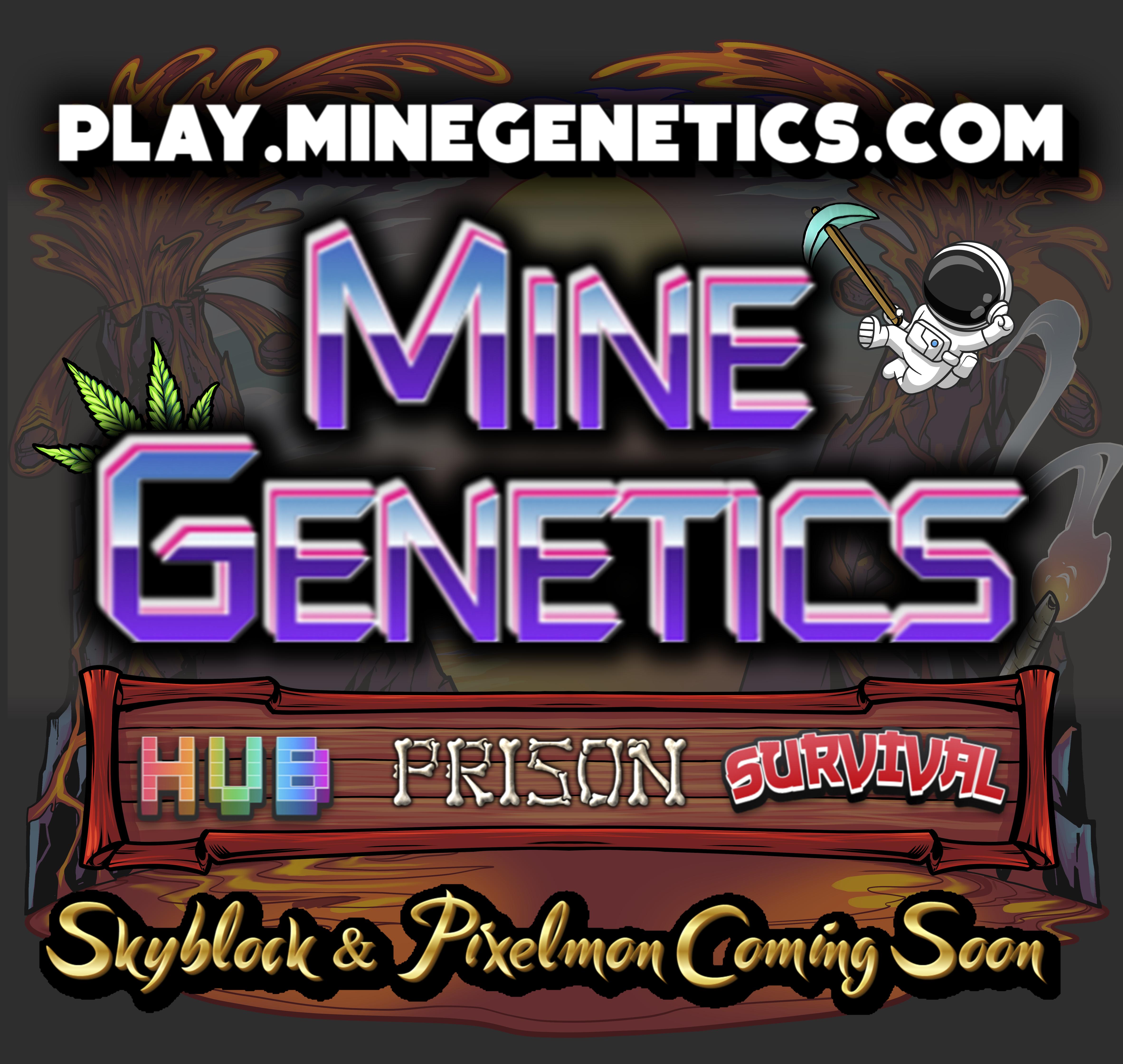 MineGenetics Network - Hub - Prison - Survival - Skyblocks & Pixelmon (Coming Soon ) v1.19.2 Minecraft Server
