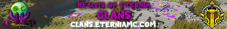⚔️ Realms of Eternia ⚔️ CLANS 🔮 Custom Survival 🔮 Dungeons, Quests, Clans and much more!