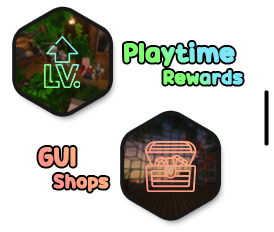Playtime Rewards and GUI Shop