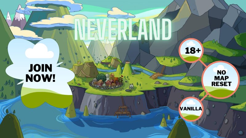 Neverland - Brand new! SMP Whitelist & Community-Focused