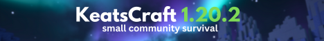 (Java + Bedrock Crossplay) ✅ KeatsCraft SMP ✅ 1.20.2 ✅ McMMO, Lands, Rankups, Fishing, Farming ✅