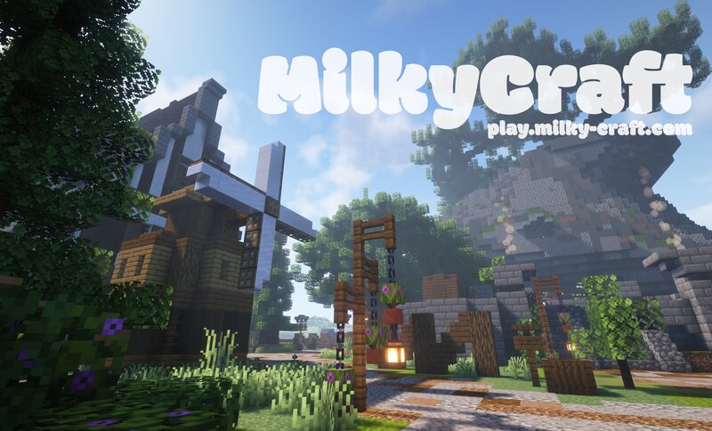 MilkyCraft 1.20.4 » Friendly Community, Economy, KeepInventory, McMMO, GriefPrevention, and more!