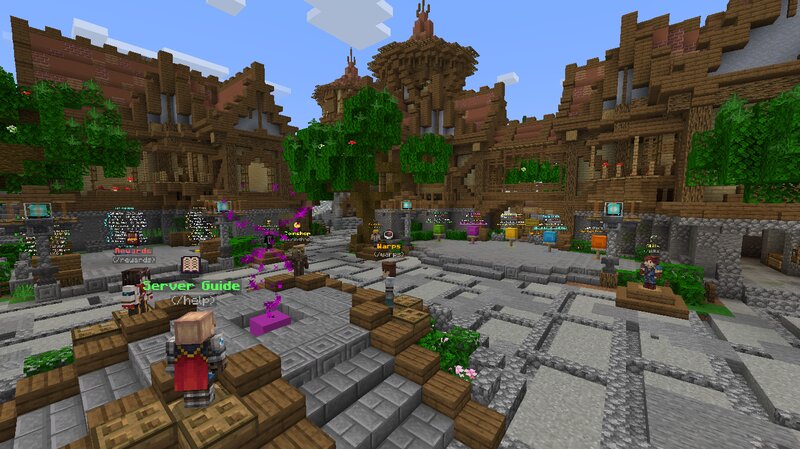 Nu Towny - Java & Bedrock Crossplay: Towny, Jobs, Quests, Dungeons, Economy, AdvancedEnchantments